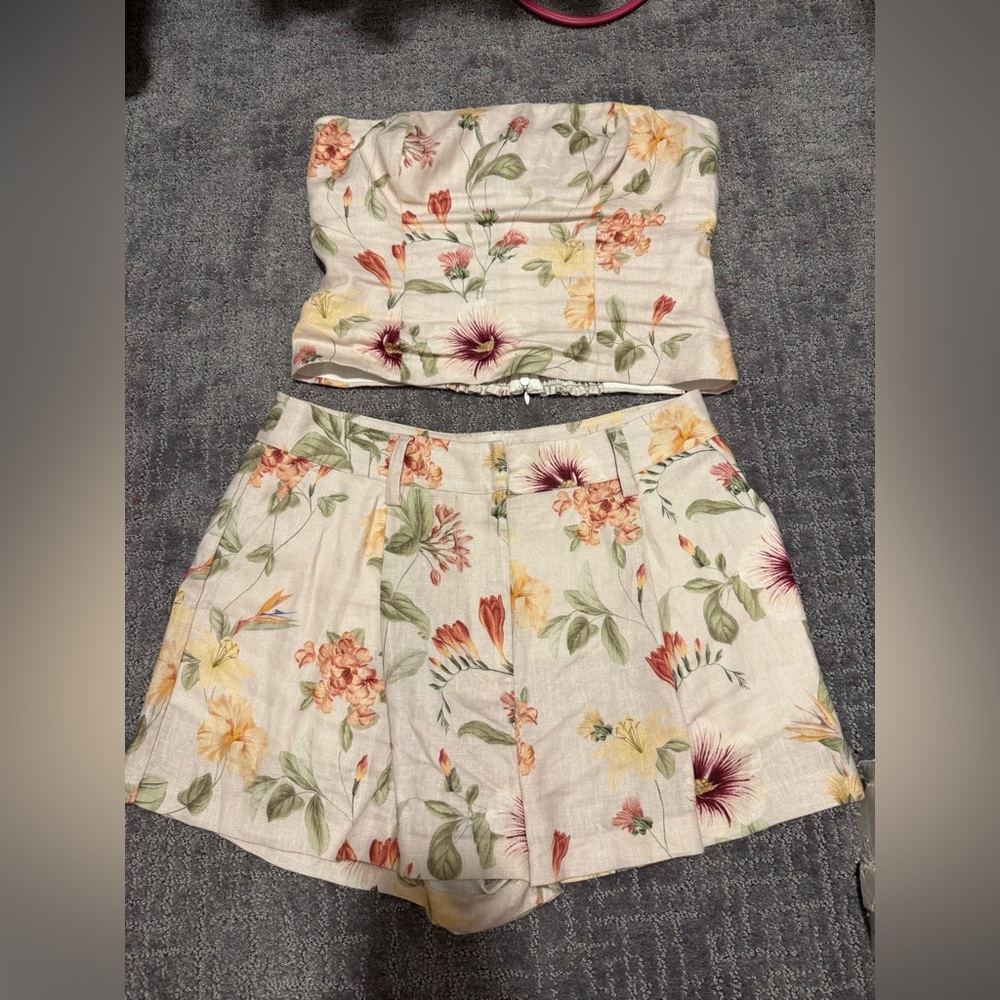 Floral strapless top - Picture 8 of 8